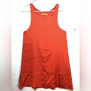 Alice + Olive Vibrant orange Sleeveless midi dress